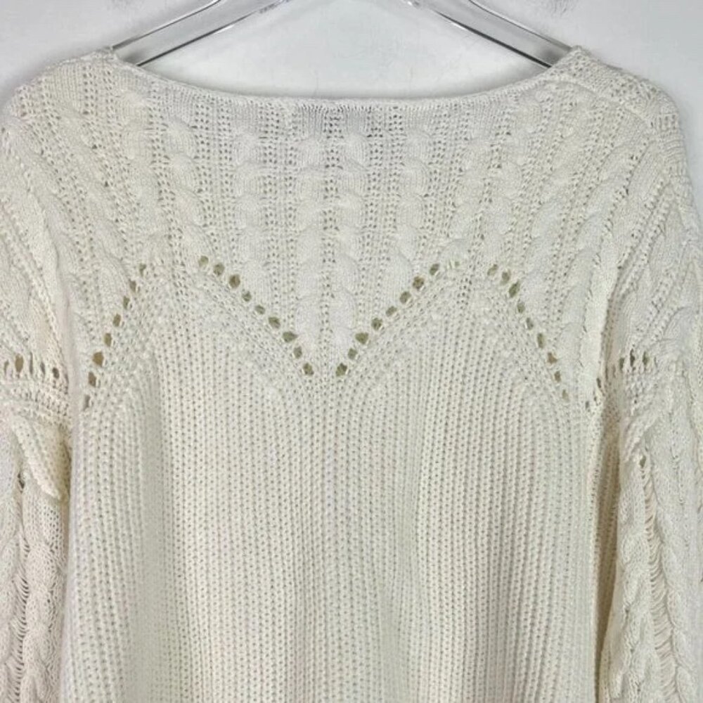 John + Jenn Atlas Fringe Sweater Revolve Pullover Fringe Boho Size XS EUC - Picture 11 of 13